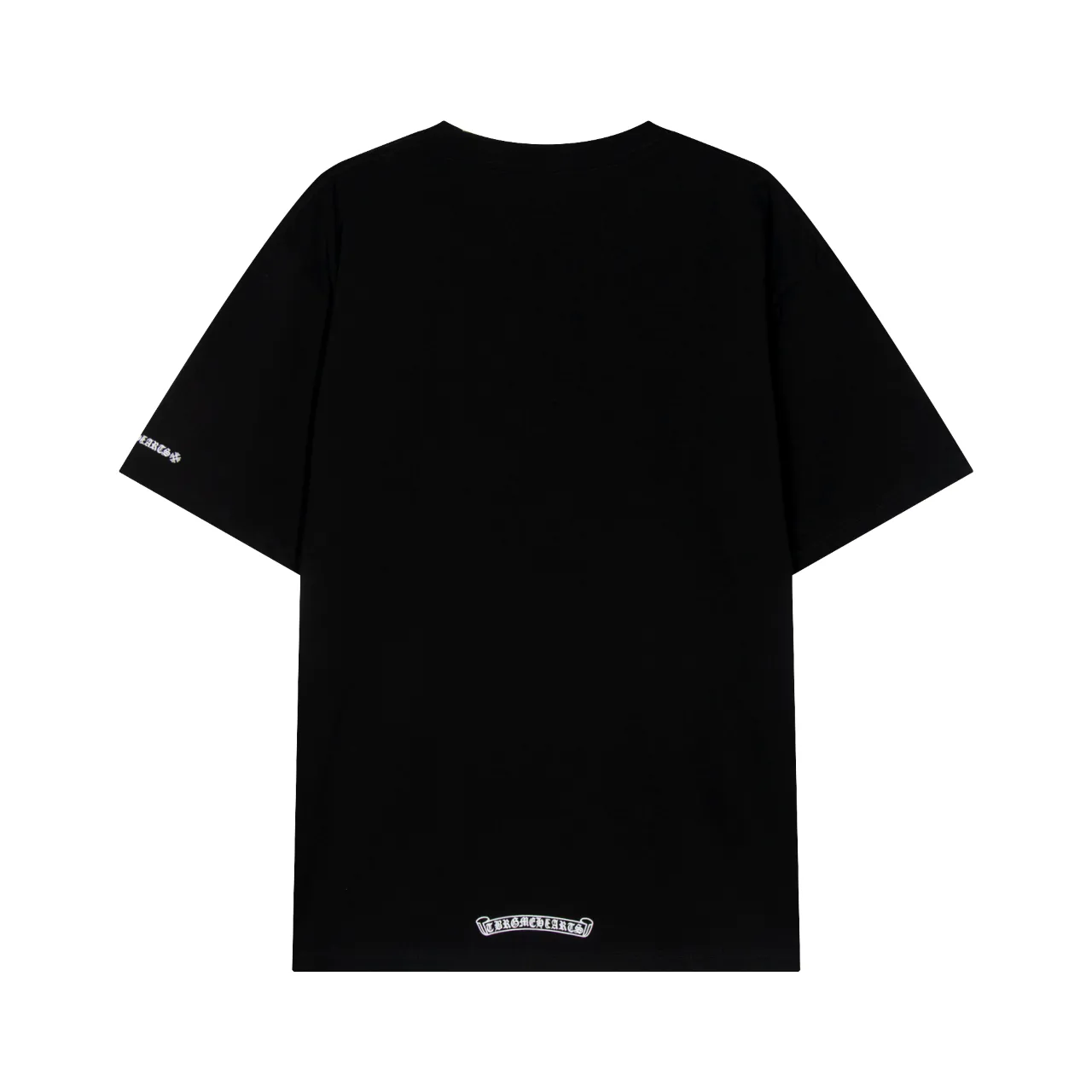 P150 Chrome Hearts Chrome Hearts Sanskrit Watch Bag Neck Letter Printed Short Sleeves Size: SMLXL Color: Black White